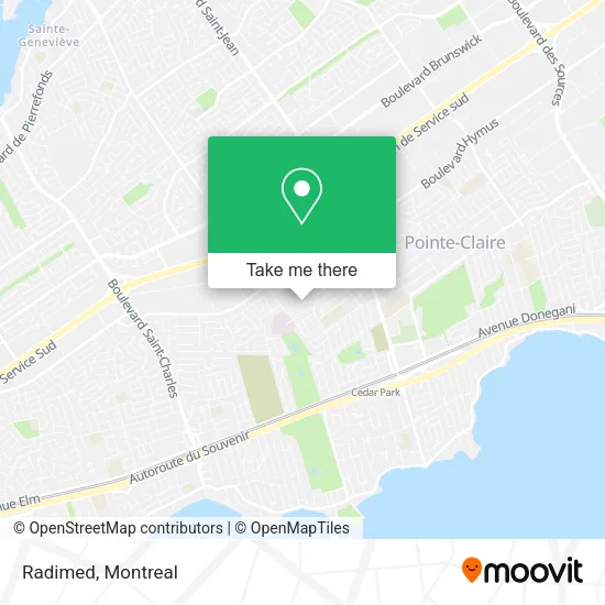Radimed map