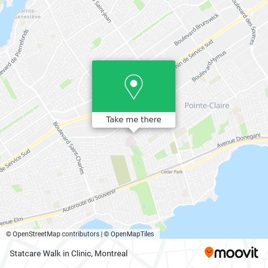 Statcare Walk in Clinic map