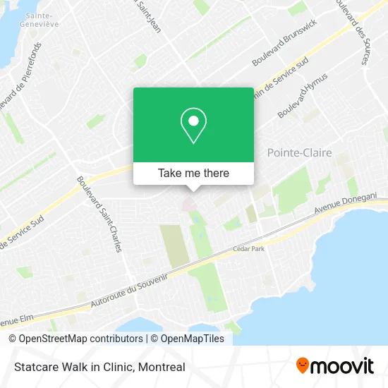 Statcare Walk in Clinic map