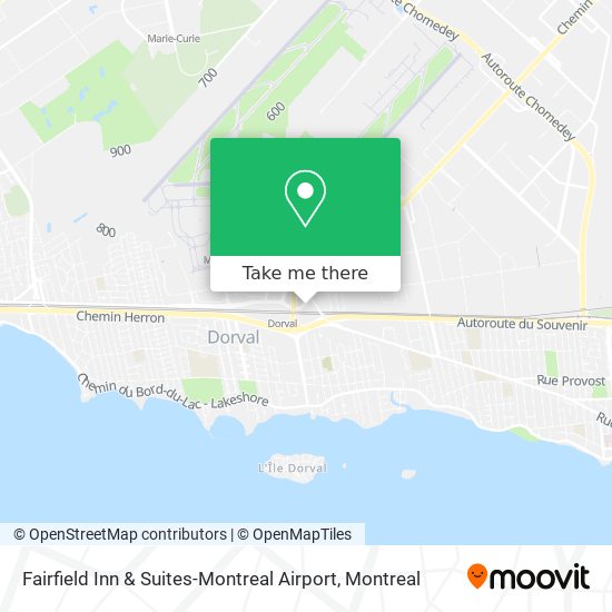 Fairfield Inn & Suites-Montreal Airport map