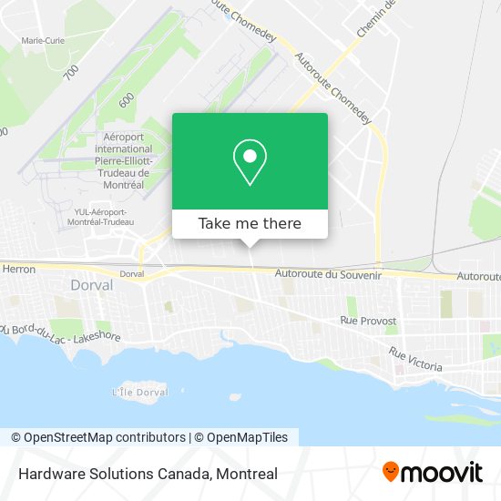 Hardware Solutions Canada map