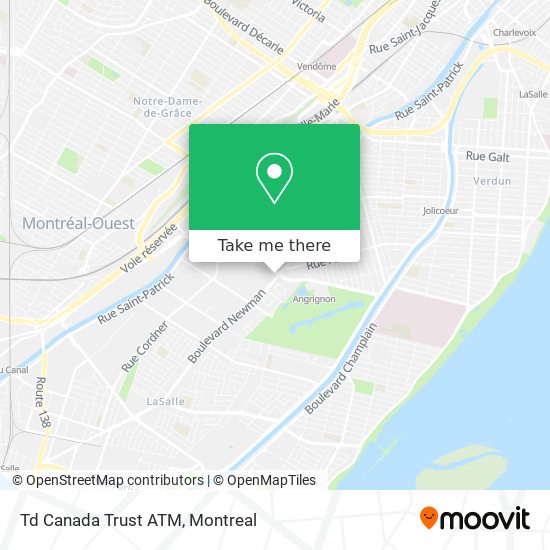 Td Canada Trust ATM map