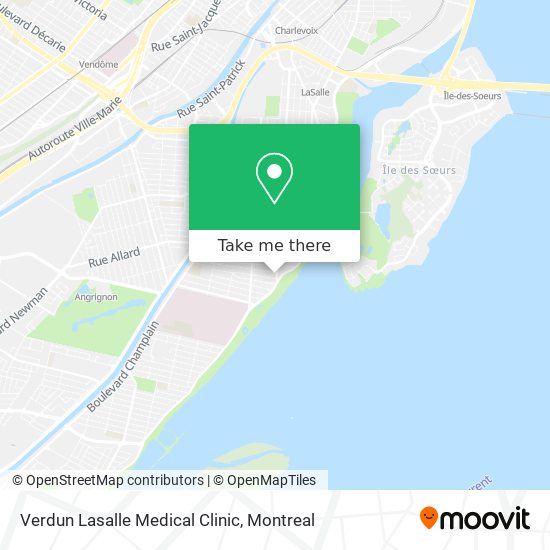 Verdun Lasalle Medical Clinic map
