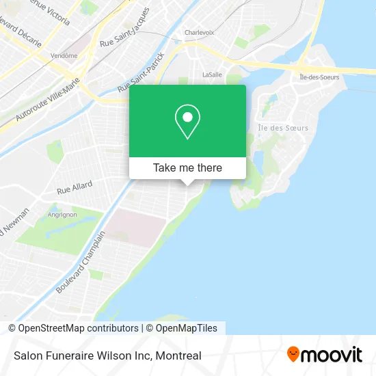 Salon Funeraire Wilson Inc map