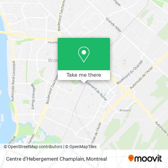Centre d'Hebergement Champlain map