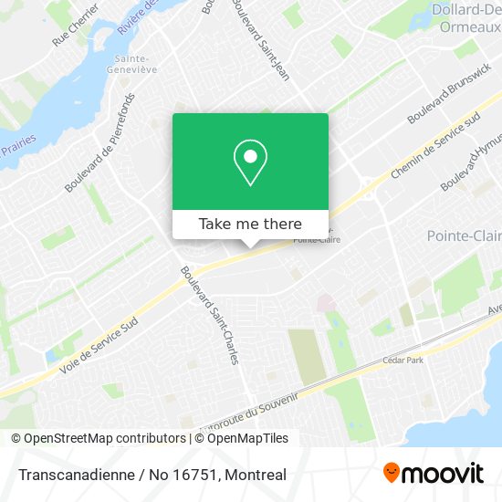Transcanadienne / No 16751 map