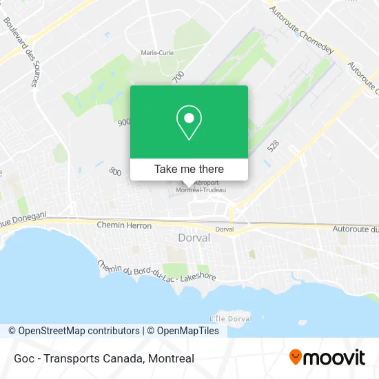 Goc - Transports Canada map