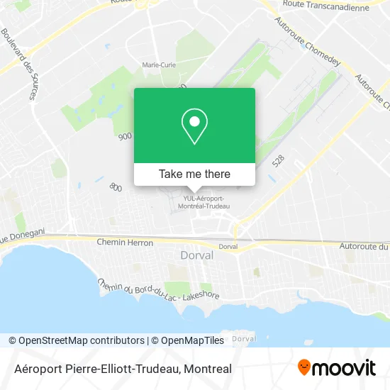 Aéroport Pierre-Elliott-Trudeau map
