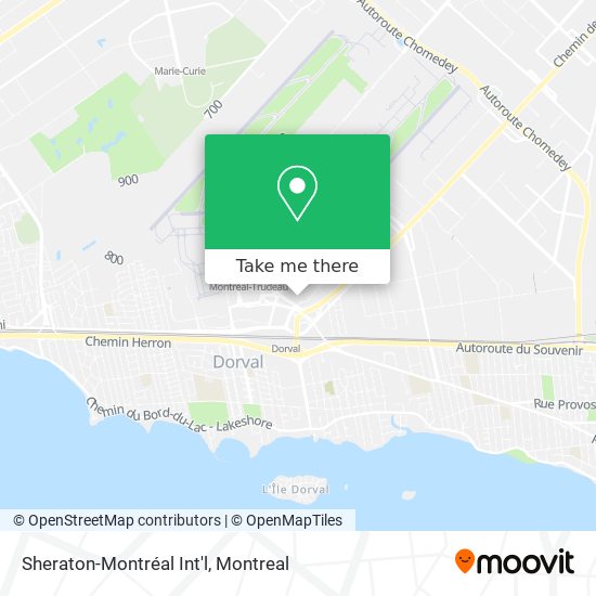 Sheraton-Montréal Int'l map