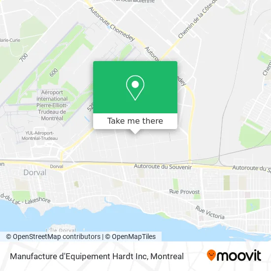 Manufacture d'Equipement Hardt Inc map