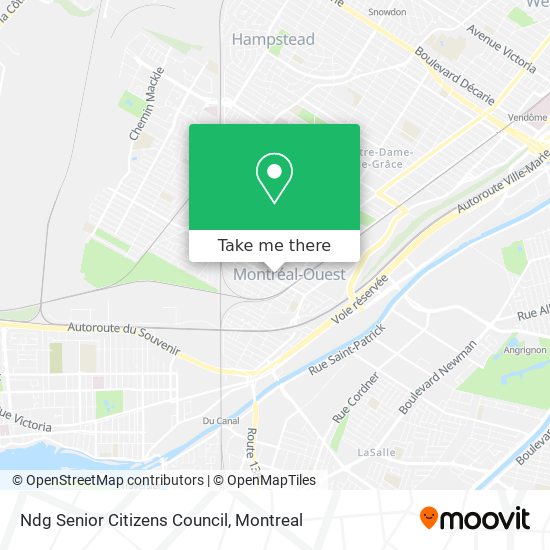 Ndg Senior Citizens Council map