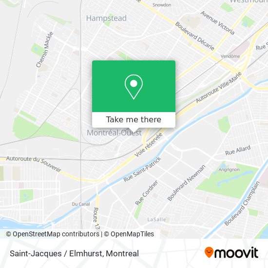 Saint-Jacques / Elmhurst map
