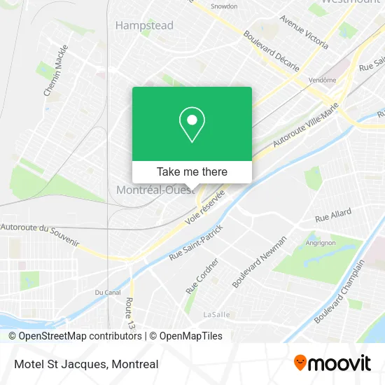Motel St Jacques map