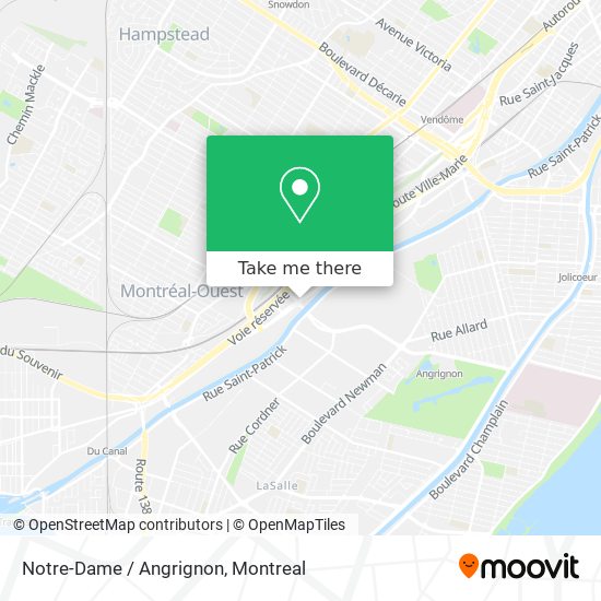 Notre-Dame / Angrignon map