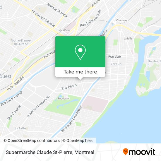 Supermarche Claude St-Pierre map