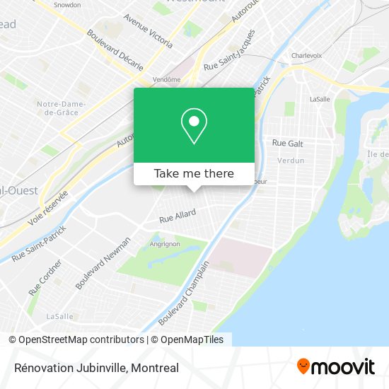 Rénovation Jubinville map