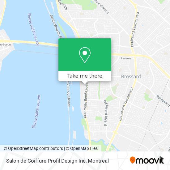 Salon de Coiffure Profil Design Inc map
