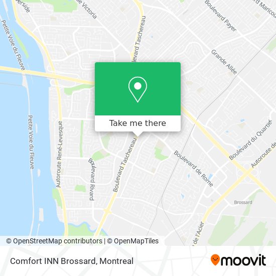 Comfort INN Brossard map