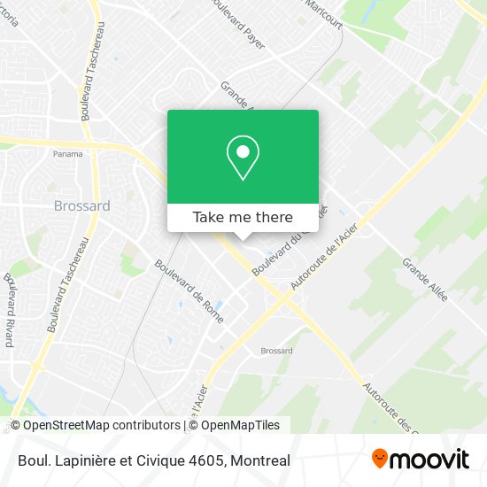 Boul. Lapinière et Civique 4605 map