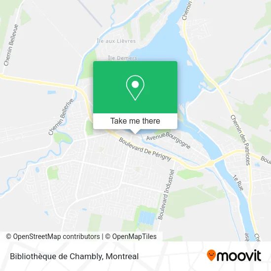 Bibliothèque de Chambly map