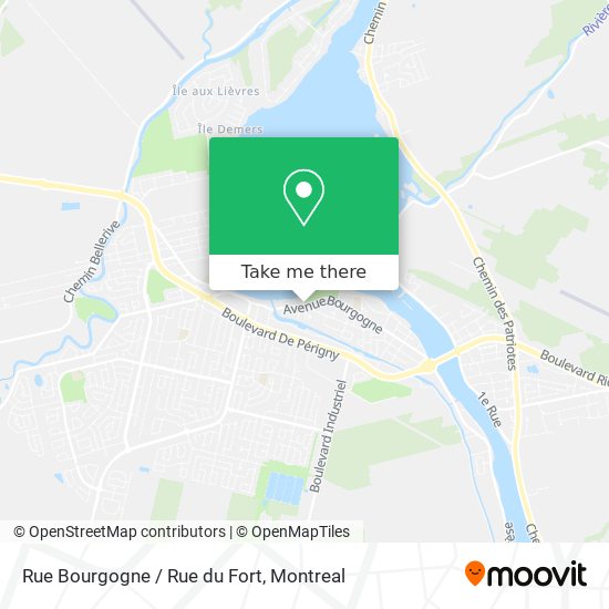 Rue Bourgogne / Rue du Fort map