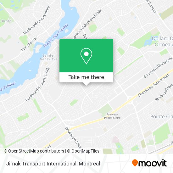 Jimak Transport International map