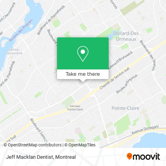 Jeff Macklan Dentist map