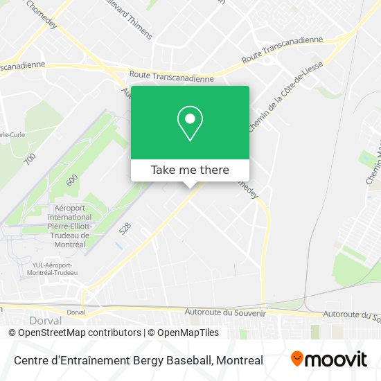 Centre d'Entraînement Bergy Baseball map