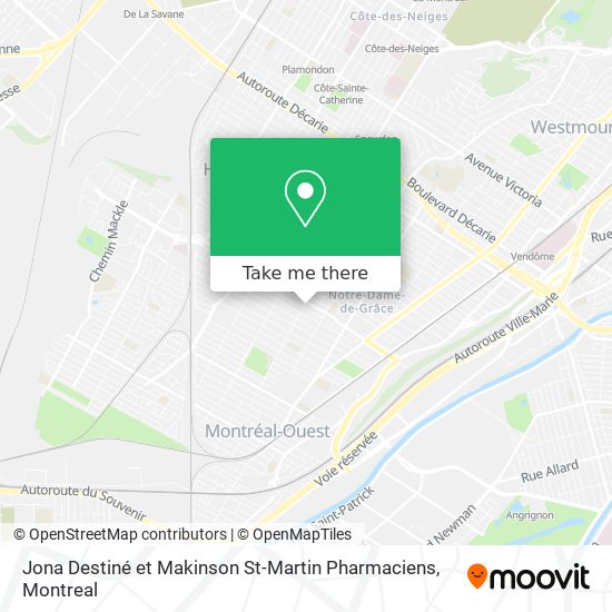 Jona Destiné et Makinson St-Martin Pharmaciens map