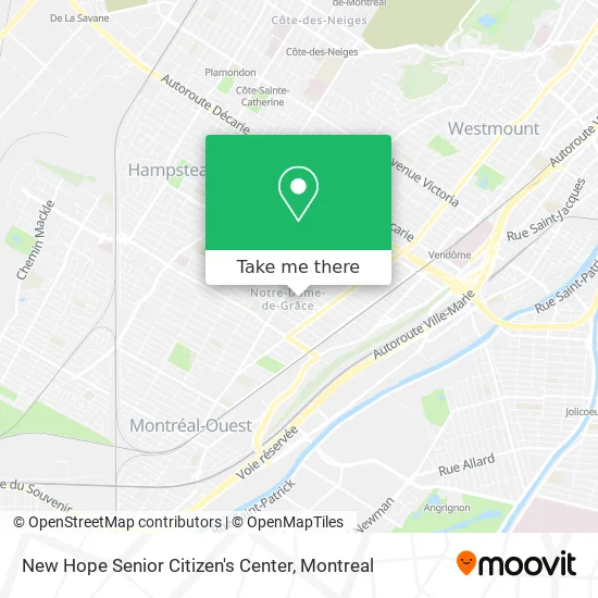 New Hope Senior Citizen's Center map