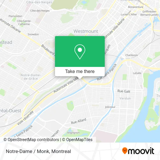 Notre-Dame / Monk map