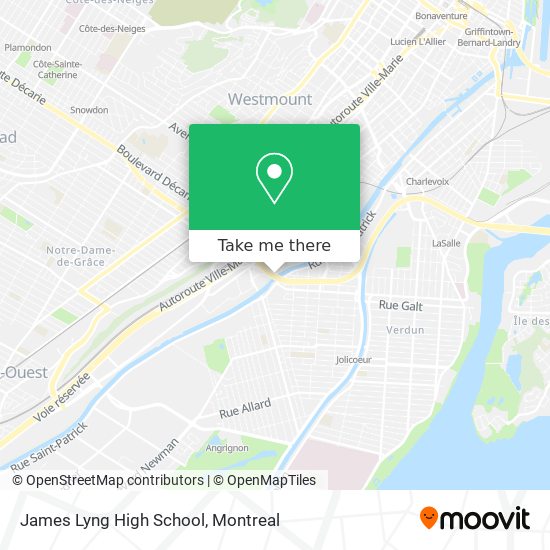 James Lyng High School map