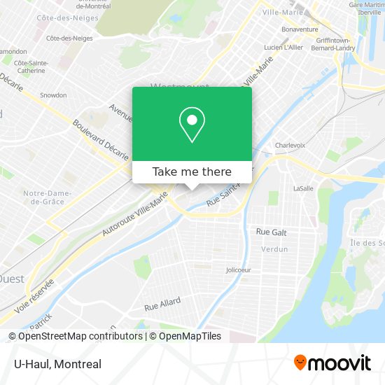 U-Haul map