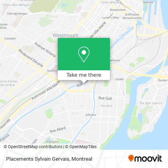Placements Sylvain Gervais map