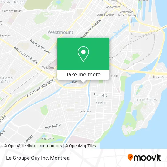 Le Groupe Guy Inc map