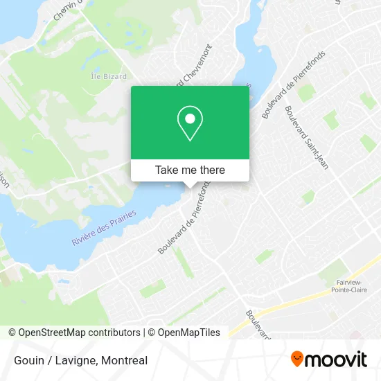 Gouin / Lavigne map