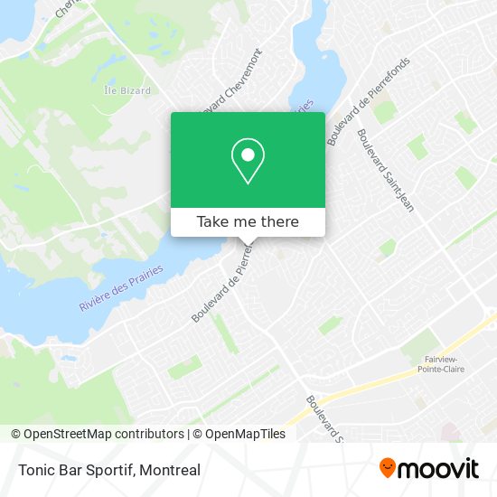 Tonic Bar Sportif map