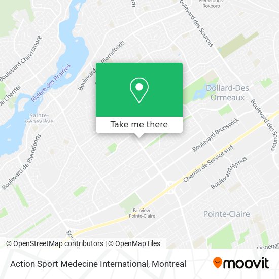 Action Sport Medecine International map