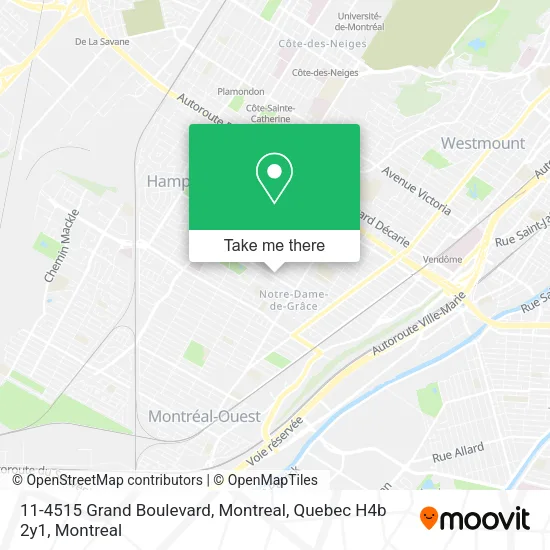 11-4515 Grand Boulevard, Montreal, Quebec H4b 2y1 map