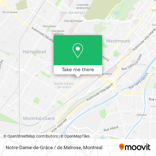 Notre-Dame-de-Grâce / de Melrose map