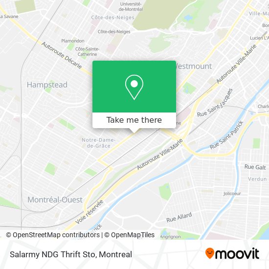 Salarmy NDG Thrift Sto map