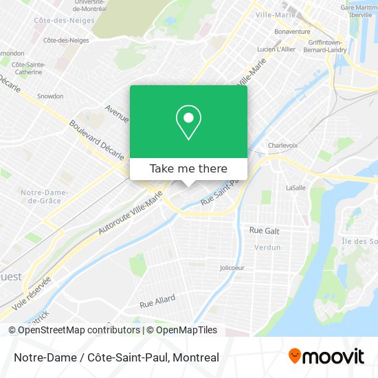 Notre-Dame / Côte-Saint-Paul map