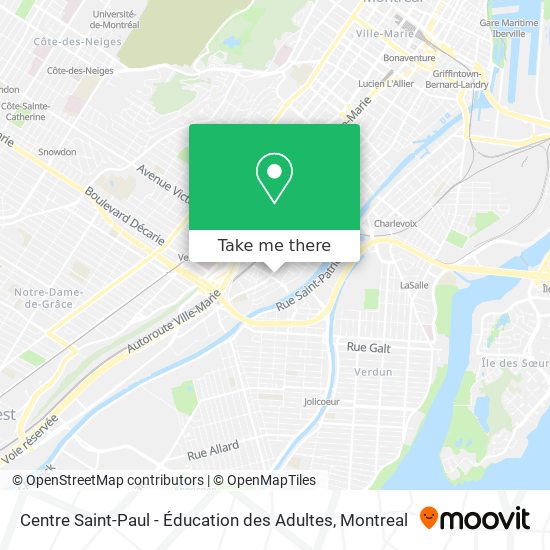 Centre Saint-Paul - Éducation des Adultes map