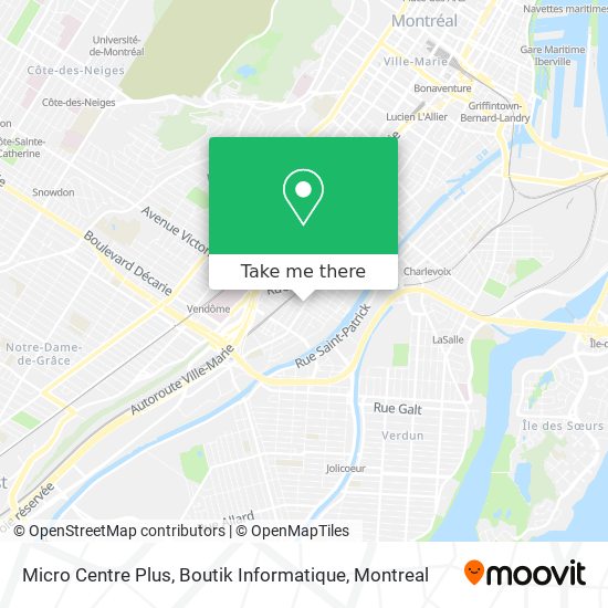 Micro Centre Plus, Boutik Informatique map