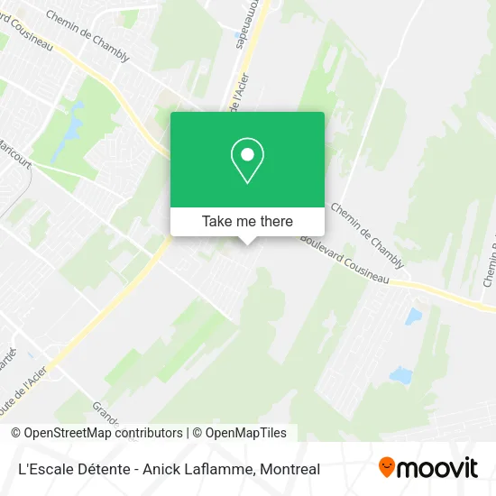 L'Escale Détente - Anick Laflamme map