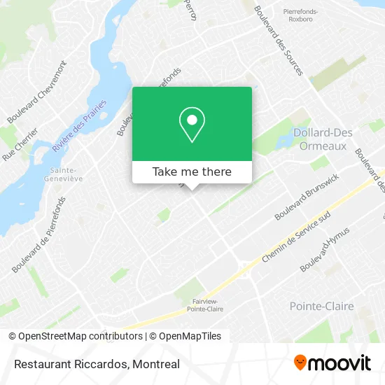 Restaurant Riccardos map