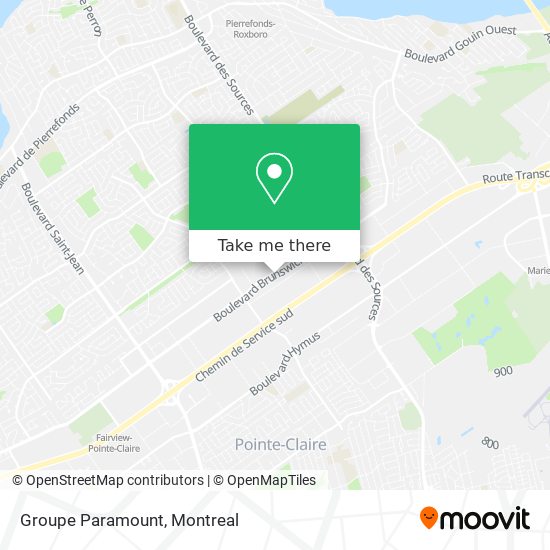 Groupe Paramount map