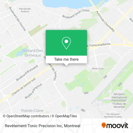 Revêtement Tonic Precision Inc map