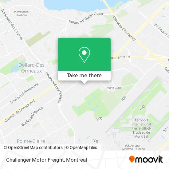 Challenger Motor Freight map