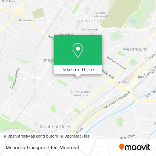 Mecorris Transport Ltee map